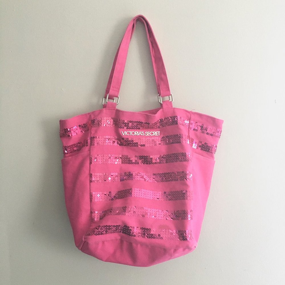 Victoria Secret Sequin Pink Bag